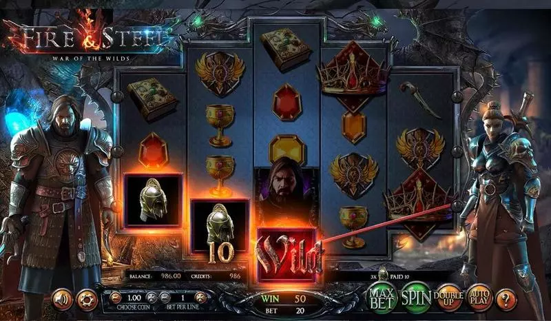 Fire & Steel Fun Slot Game made by BetSoft with 5 Reel and 20 Line