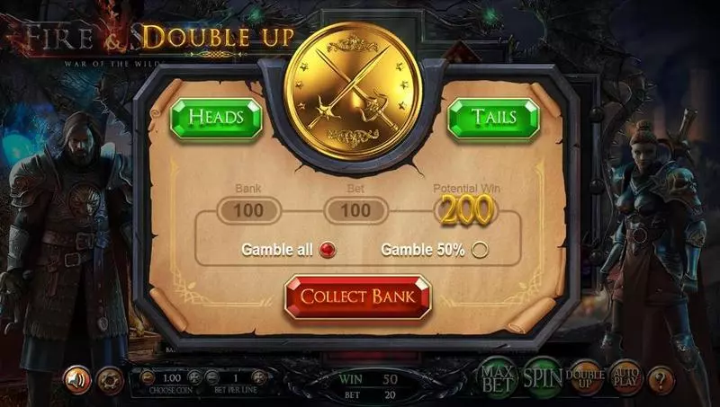 Fire & Steel Fun Slot Game made by BetSoft with 5 Reel and 20 Line