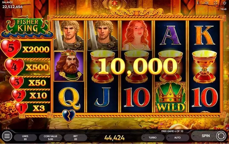 Fisher King Fun Slot Game made by Endorphina with 5 Reel and 20 Line