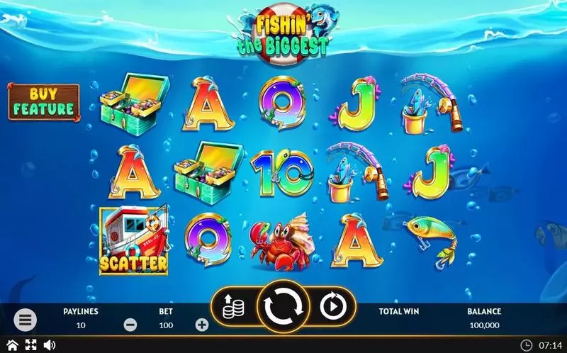 Fishing the Biggest Fun Slot Game made by Apparat Gaming with 5 Reel and 10 Line