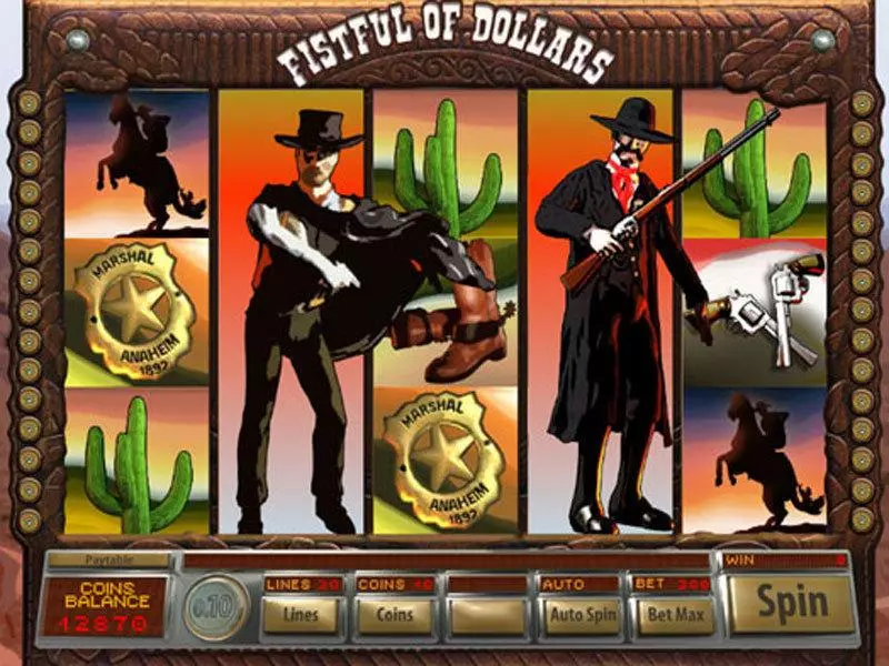 Fistful of Dollars Fun Slot Game made by Saucify with 5 Reel and 30 Line
