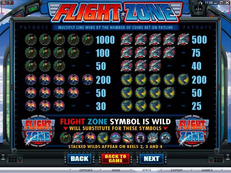Flight Zone Fun Slot Game made by Microgaming with 5 Reel and 25 Line