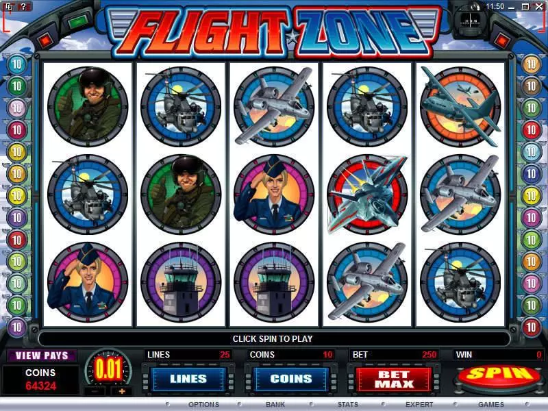 Flight Zone Fun Slot Game made by Microgaming with 5 Reel and 25 Line