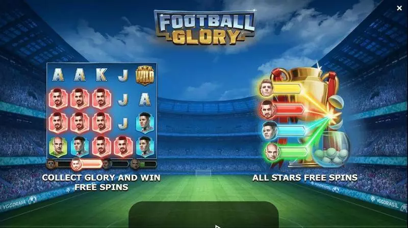 Football Glory Fun Slot Game made by Yggdrasil with 5 Reel and 25 Line