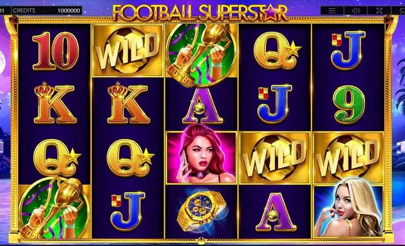 Football Superstar Fun Slot Game made by Endorphina with 5 Reel and 50 Line