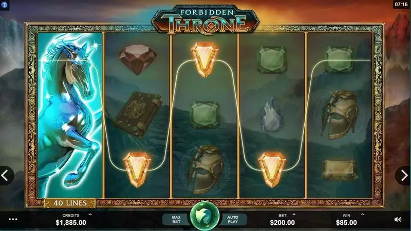Forbidden Throne Fun Slot Game made by Microgaming with 5 Reel and 40 Line