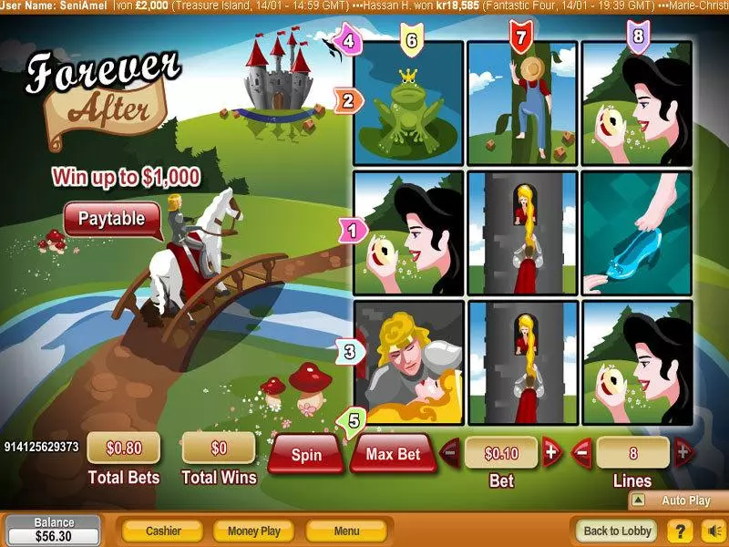 Forever After Fun Slot Game made by NeoGames with 3 Reel and 8 Line