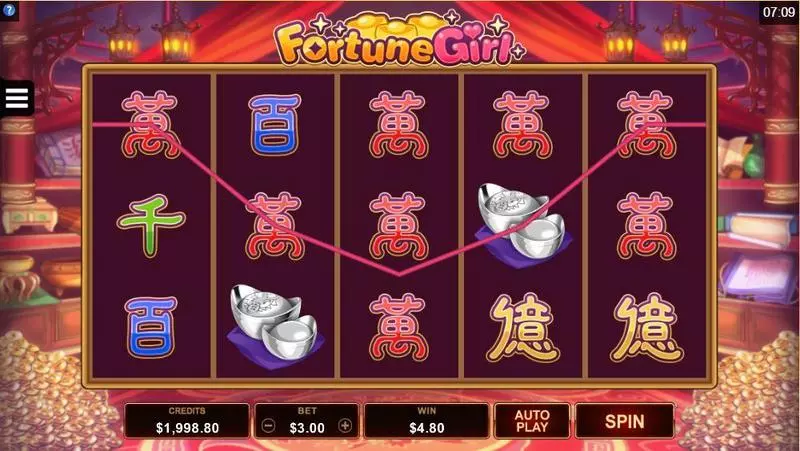 Fortune Girl Fun Slot Game made by Microgaming with 5 Reel and 15 Line