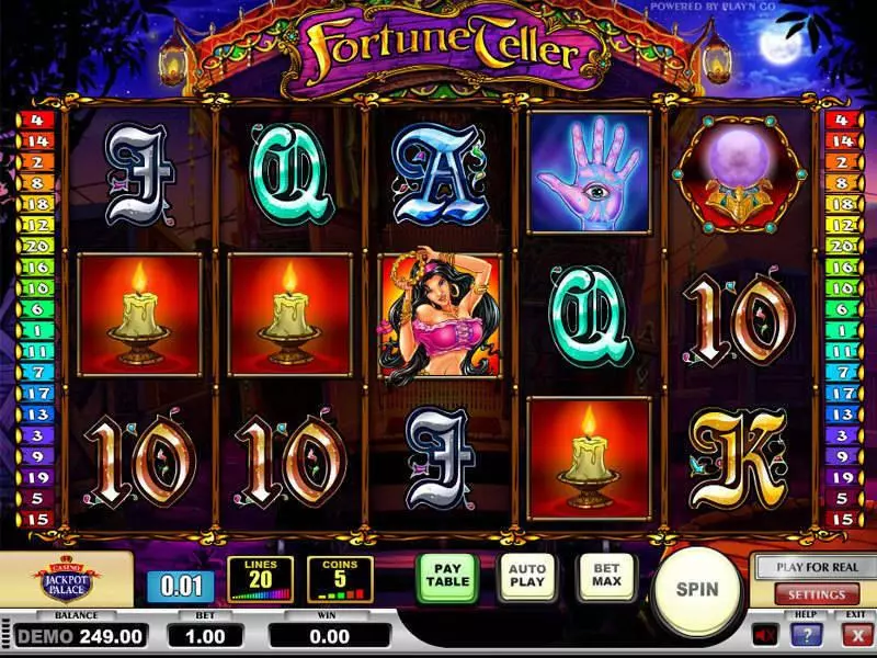 Fortune Teller Fun Slot Game made by Play'n GO with 5 Reel and 20 Line