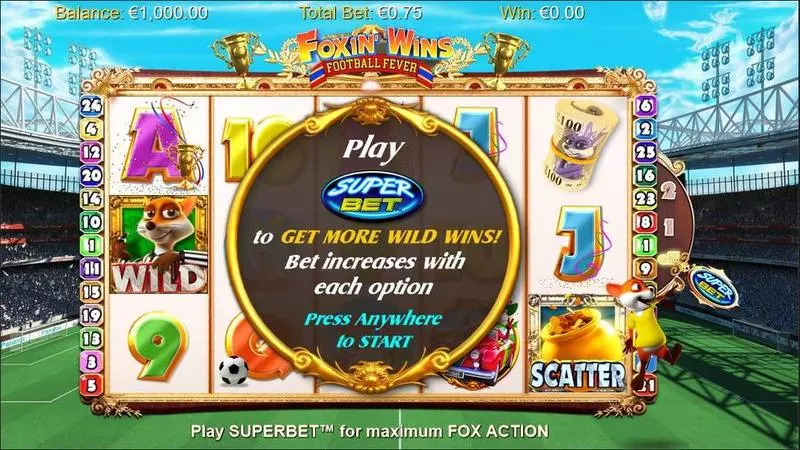 Foxin' Wins Fun Slot Game made by NextGen Gaming with 5 Reel and 25 Line