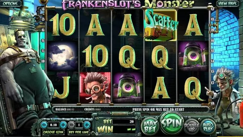 Frankenslot’s Monster Fun Slot Game made by BetSoft with 5 Reel and 20 Line