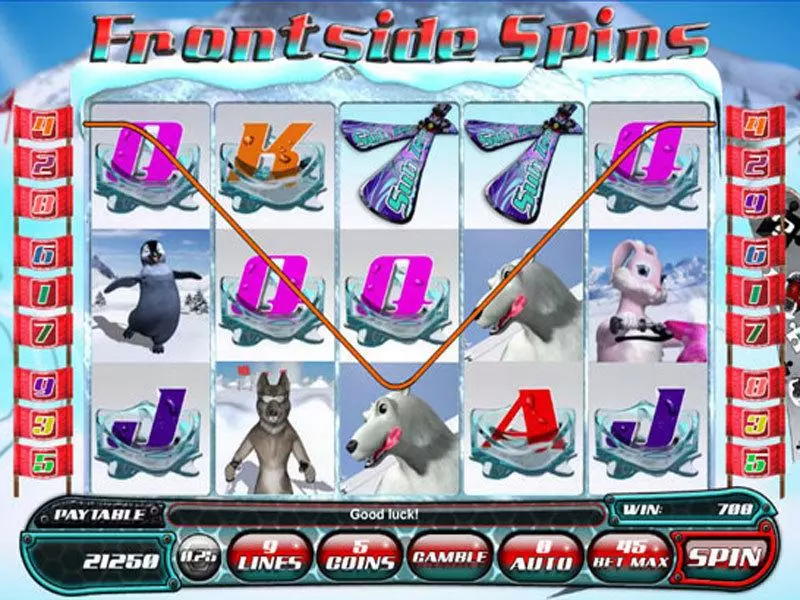 Frontside Spins Fun Slot Game made by Saucify with 5 Reel and 9 Line