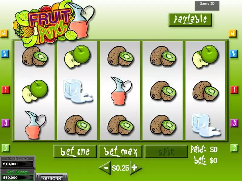Fruit Punch Fun Slot Game made by DGS with 5 Reel and 5 Line