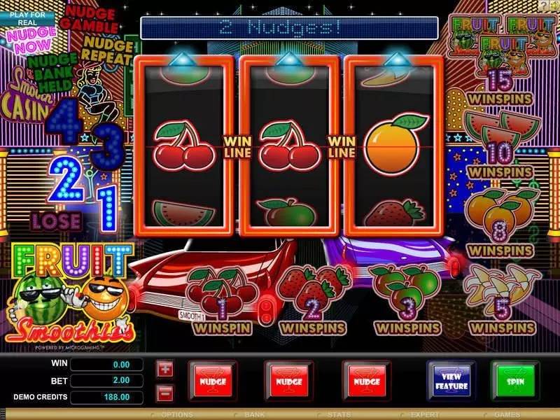 Fruit Smoothie Fun Slot Game made by Microgaming with 3 Reel and 1 Line