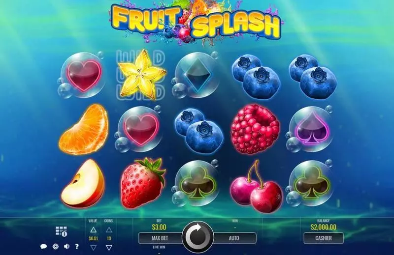 Fruit Splash Fun Slot Game made by Rival with 5 Reel 