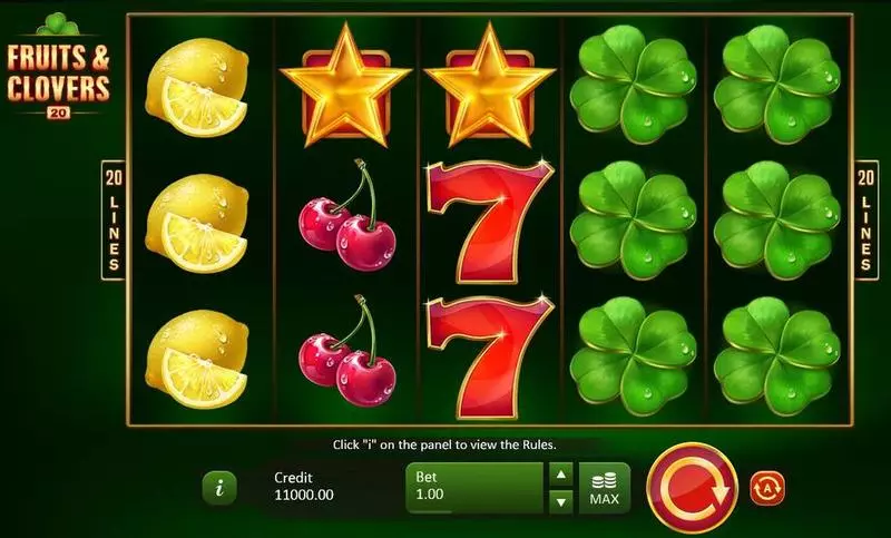 Fruits & Clovers Fun Slot Game made by Playson with 5 Reel and 20 Line