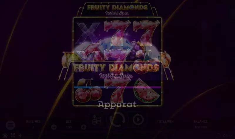 Fruity Diamonds Fun Slot Game made by Apparat Gaming with 3 Reel and 5 Line