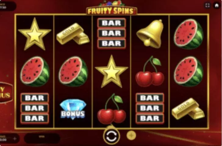 Fruity Spins Fun Slot Game made by Dragon Gaming with 5 Reel and 20 Line