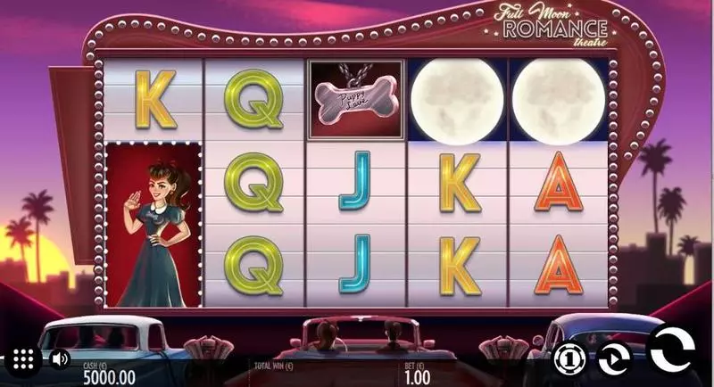 Full Moon Romance Fun Slot Game made by Thunderkick with 5 Reel and 15 Line