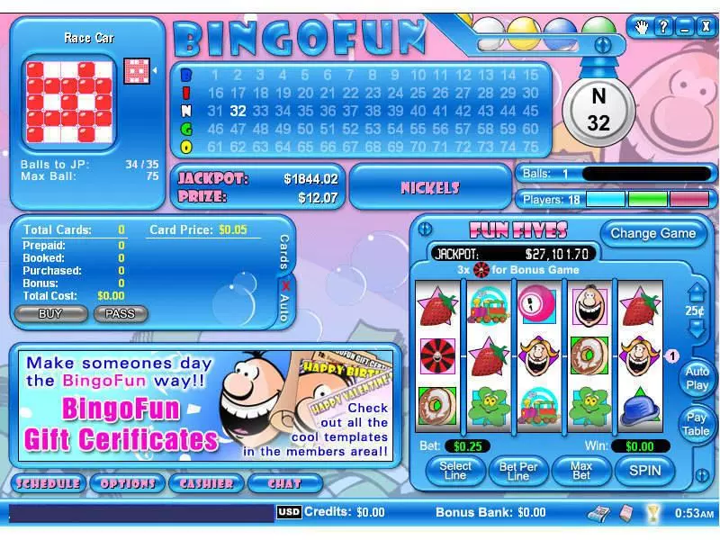 Fun Fives Mini Fun Slot Game made by Byworth with 5 Reel and 9 Line