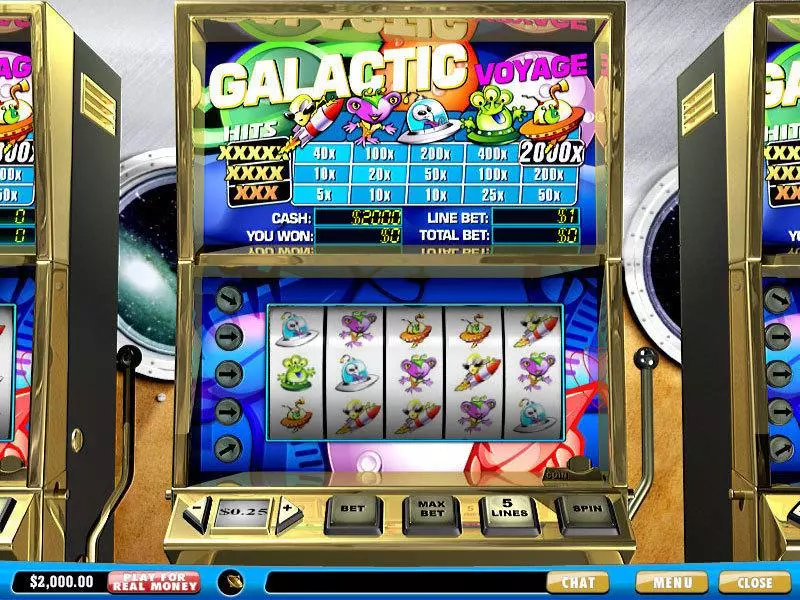 Galactic Voyage Fun Slot Game made by PlayTech with 5 Reel and 5 Line