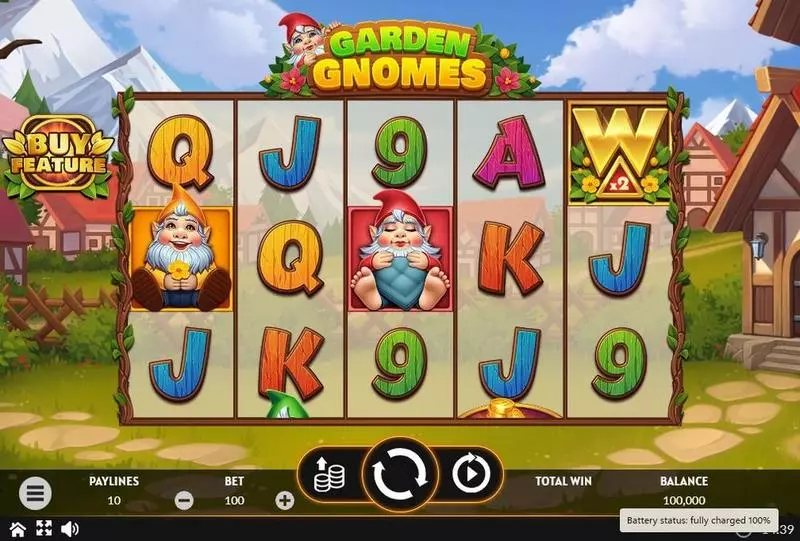 Garden Gnomes Fun Slot Game made by Apparat Gaming with 5 Reel and 10 Line