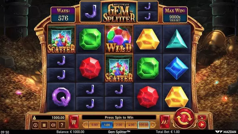 Gem Splitter Fun Slot Game made by Wazdan with 5 Reel and 243 Line