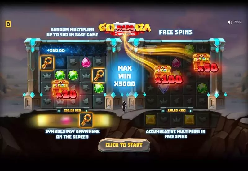 Gemza X-mas Fun Slot Game made by BGaming with 5 Reel 