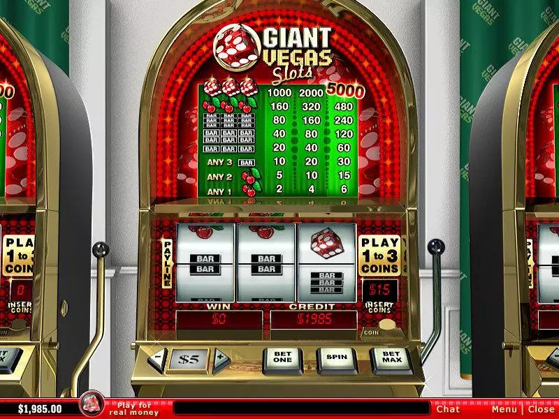 Giant Vegas Fun Slot Game made by PlayTech with 3 Reel and 1 Line