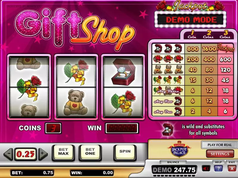 Gift Shop Fun Slot Game made by Play'n GO with 3 Reel and 1 Line