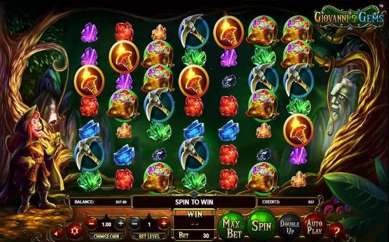 Giovanni's Gems Fun Slot Game made by BetSoft with 7 Reel and 30 Line