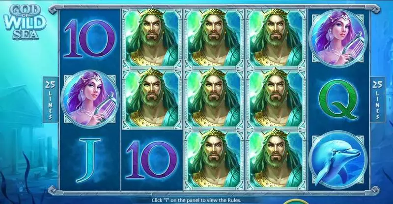 God of Wild Sea Fun Slot Game made by Playson with 5 Reel and 25 Line