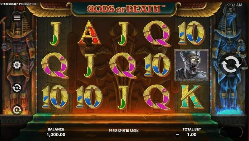 Gods of Death Fun Slot Game made by StakeLogic with 5 Reel and 10 Line
