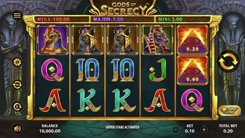 Gods of Secrecy Fun Slot Game made by StakeLogic with 5 Reel and 10 Line