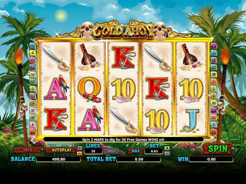 Gold Ahoy Fun Slot Game made by Amaya with 5 Reel and 25 Line