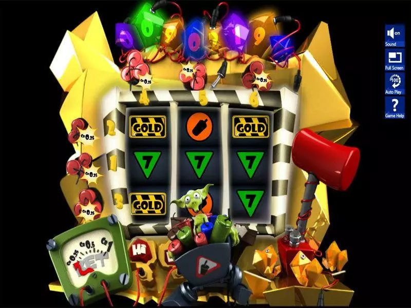 Gold Boom Fun Slot Game made by Slotland Software with 3 Reel 