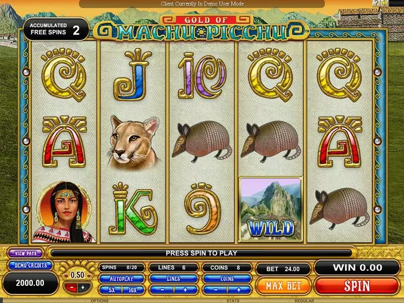 Gold of Machu Picchu Fun Slot Game made by Microgaming with 5 Reel and 20 Line