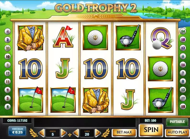 Gold Trophy 2 Fun Slot Game made by Play'n GO with 5 Reel and 20 Line