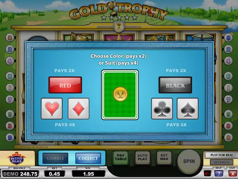 Gold Trophy Fun Slot Game made by Play'n GO with 5 Reel and 9 Line