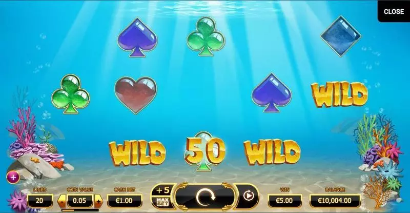 Golden Fish Tank Fun Slot Game made by Yggdrasil with 5 Reel and 20 Line
