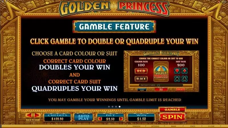 Golden Princess Fun Slot Game made by Microgaming with 5 Reel and 25 Line