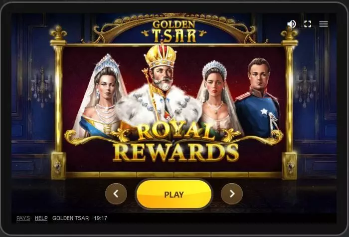 Golden Tsar Fun Slot Game made by Red Tiger Gaming with 6 Reel and 30 Line