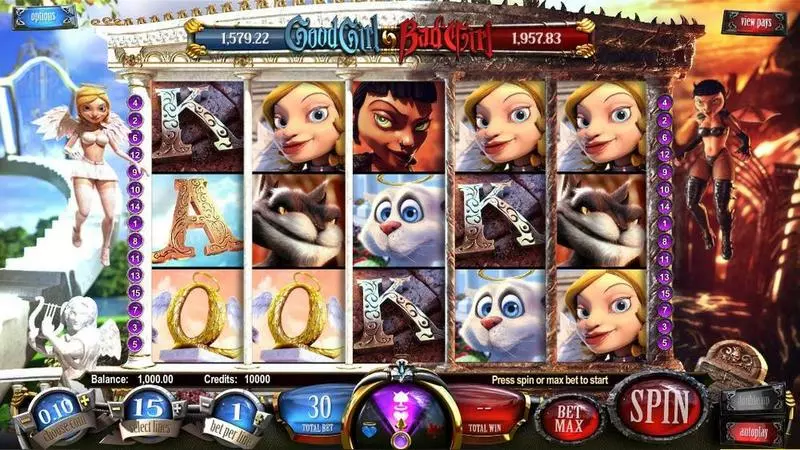 Good Girl, Bad Girl Fun Slot Game made by BetSoft with 5 Reel and 15 Line