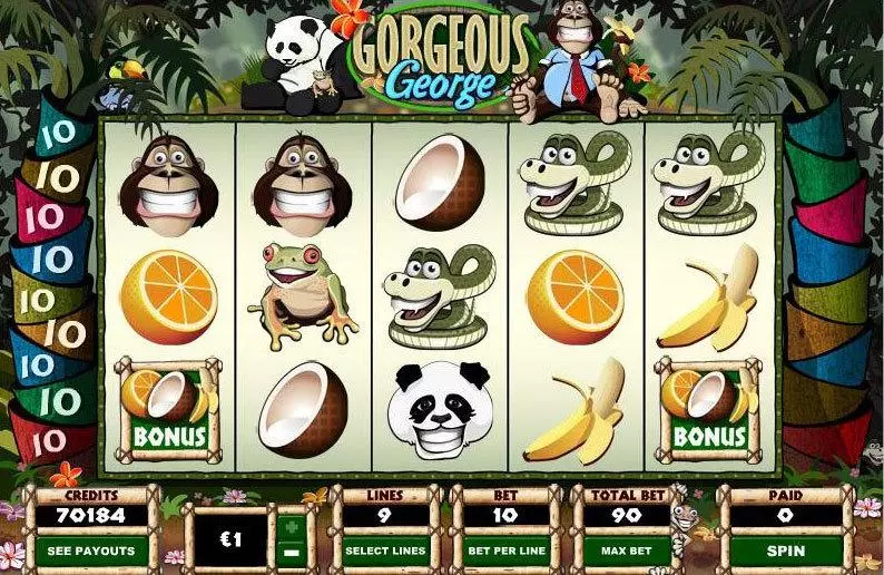 Gorgeous George Fun Slot Game made by Parlay with 5 Reel and 9 Line