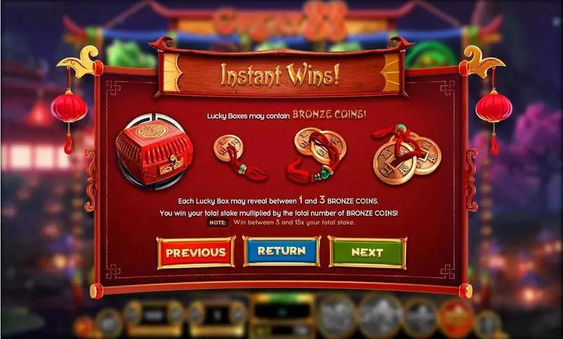 GREAT 88 Fun Slot Game made by BetSoft with 5 Reel and 30 Line