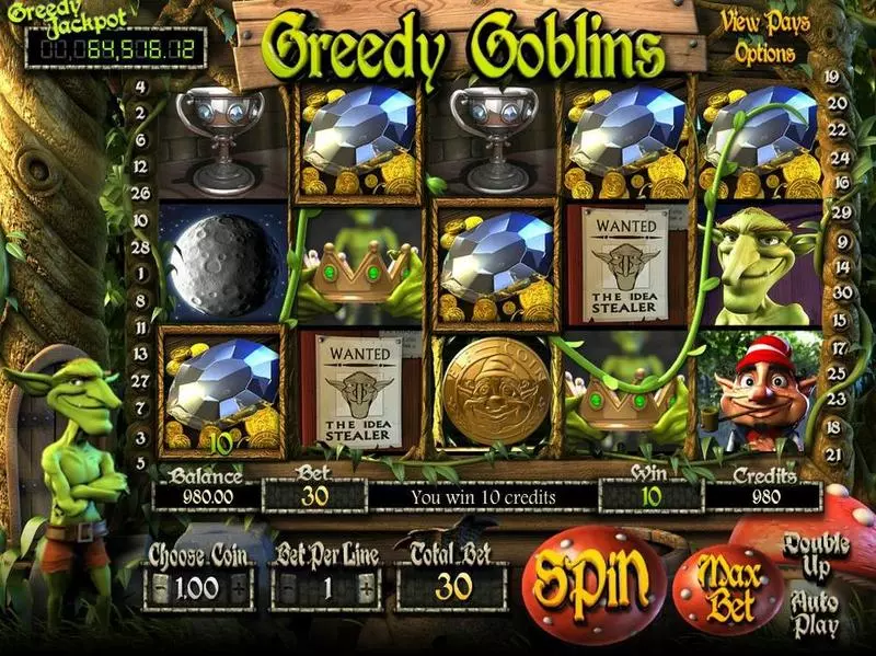 Greedy Goblins Fun Slot Game made by BetSoft with 5 Reel and 30 Line
