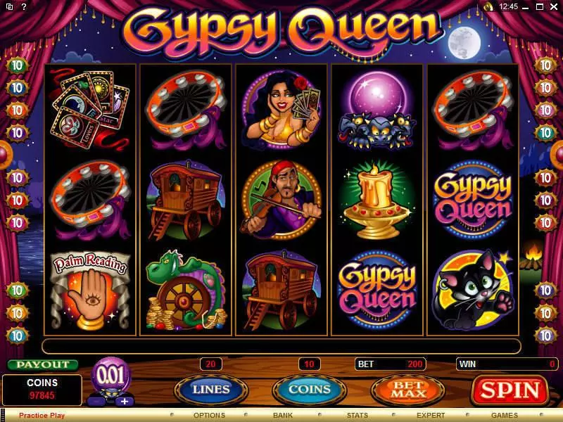 Gypsy Queen Fun Slot Game made by Microgaming with 5 Reel and 20 Line