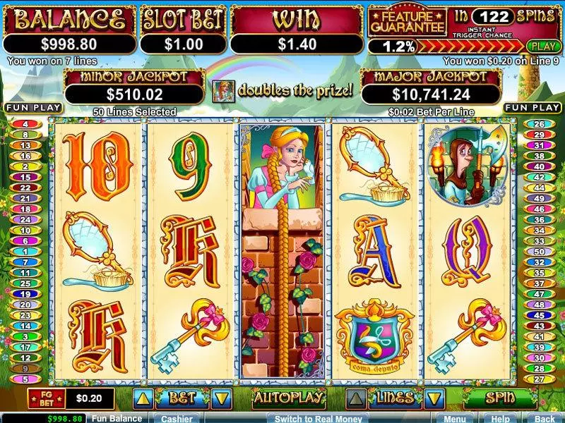 Hairway to Heaven Fun Slot Game made by RTG with 5 Reel and 50 Line