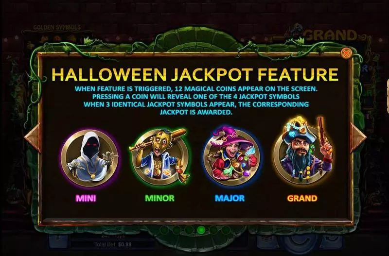 Halloween Treasures Fun Slot Game made by RTG with 5 Reel and 243 Line