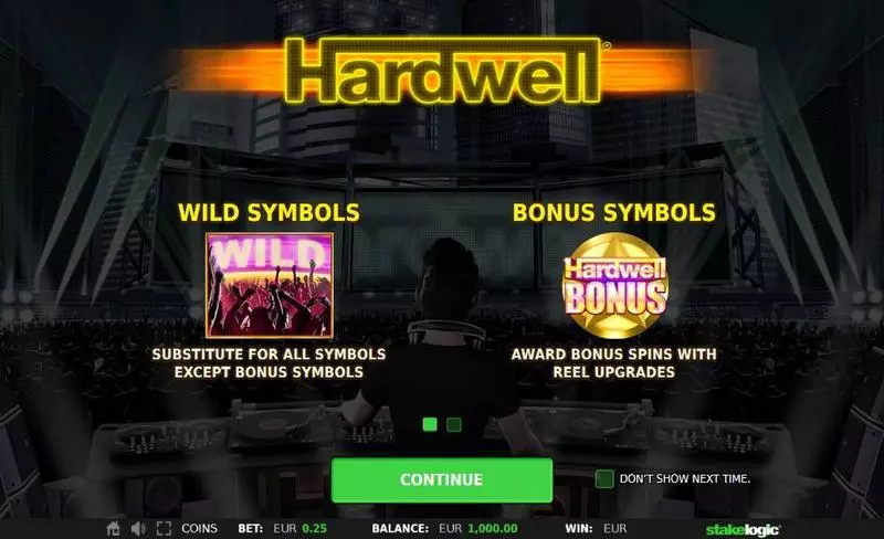 Hardwell Fun Slot Game made by StakeLogic with 5 Reel and 25 Line